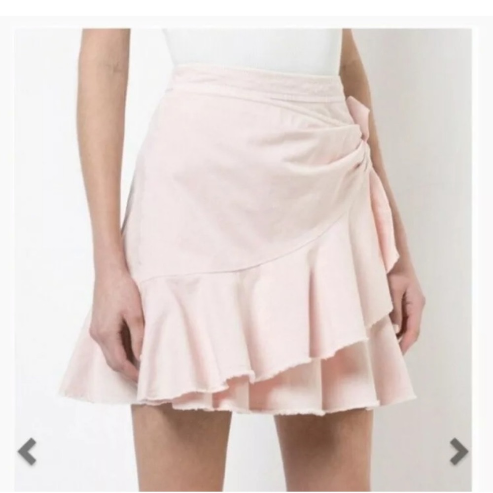 5a7 Tous Les Jours Anson Flared Denim Skirt size 8